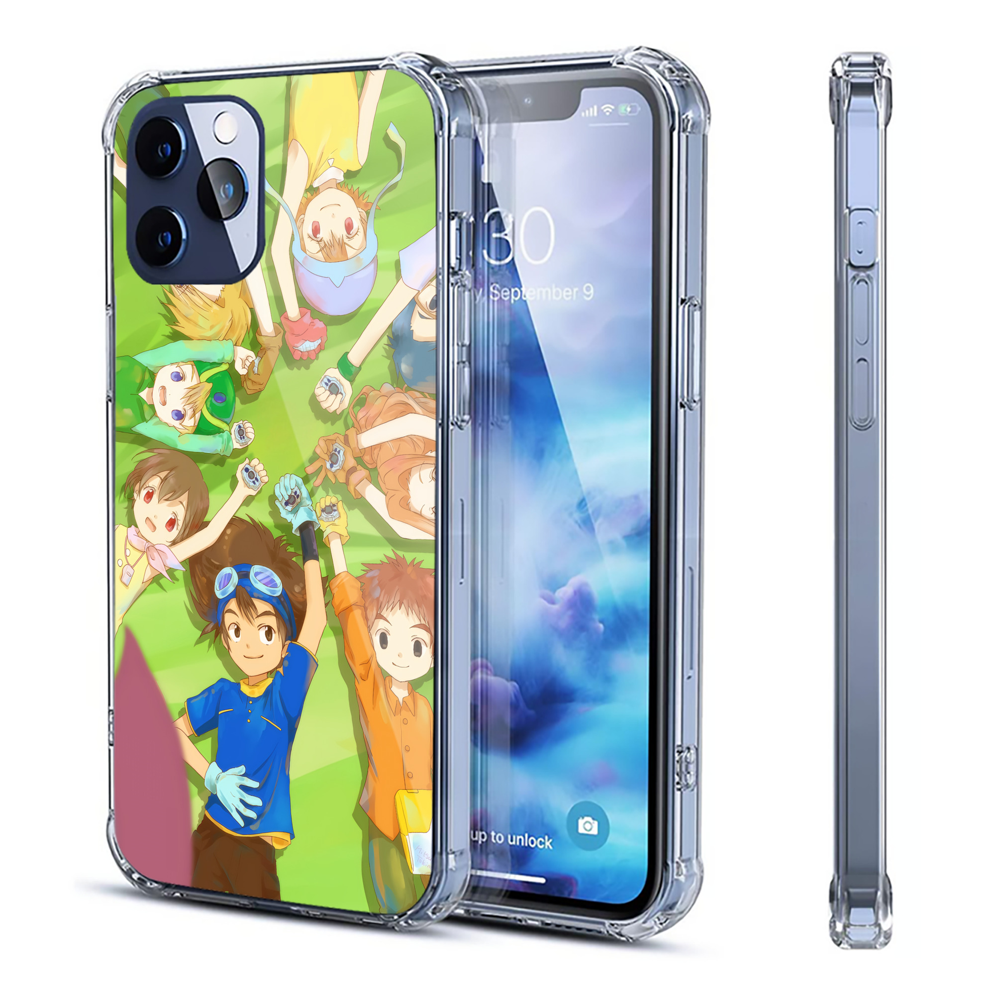 （画像用） Digimon デジタルモンスター/デジモン 【iPhone 12シリーズ対応】透明スマホケース（クリアソフトケース）